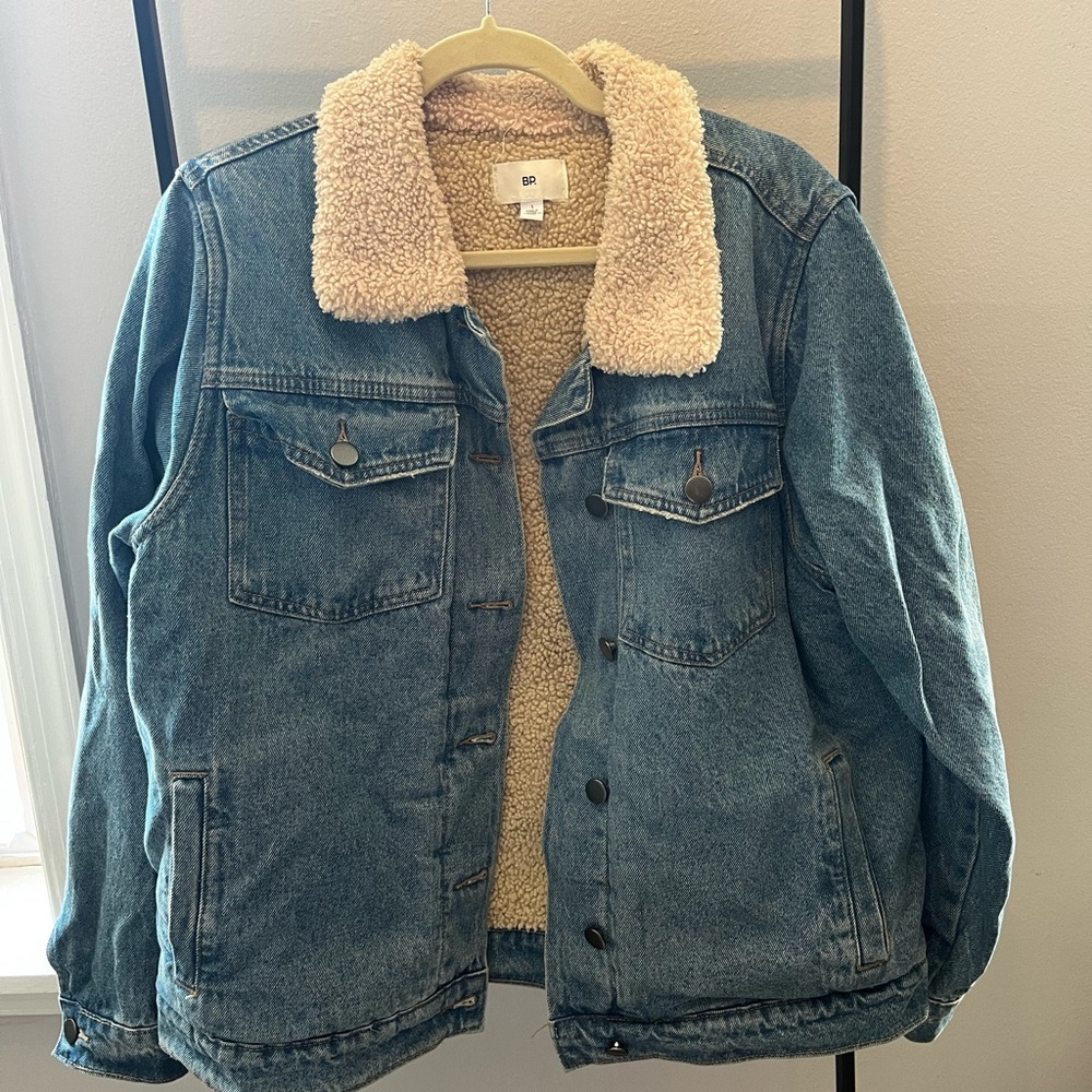 Denim // Fleece Oversized Jacket